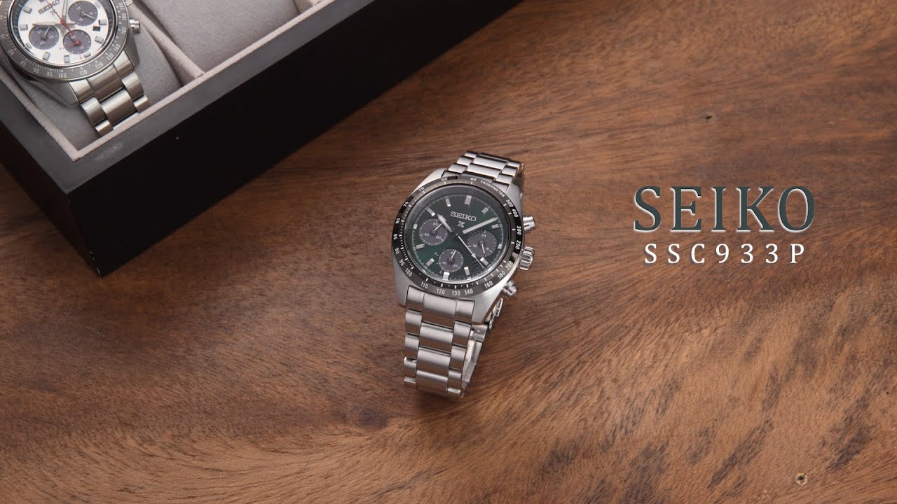 Review đồng hồ Seiko SSC933P tính năng Chronograph với 3 mặt số phụ.