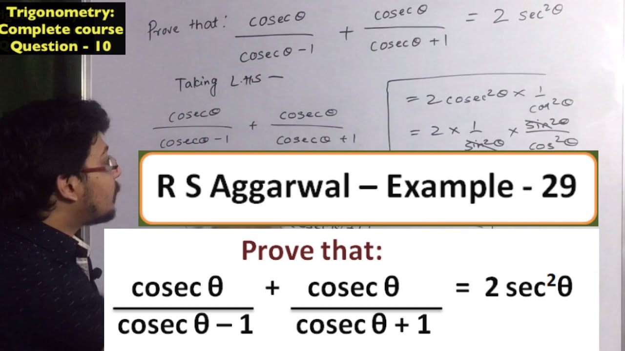 Prove that coseca/coseca-1 + coseca/coseca+1=2 sec^2a | prove that ...