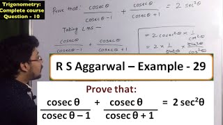 Prove that coseca/coseca-1   coseca/coseca 1=2 sec^2a | prove that (cosec theta)/(cosec theta-1)