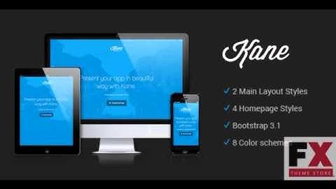 Preview Kane - Responsive Bootstrap 3 App Landing Page TFore