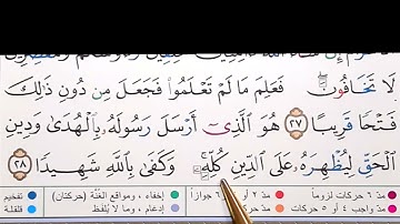 برنامج إعراب القرآن الكريم سورة الفتح آية ( 28)