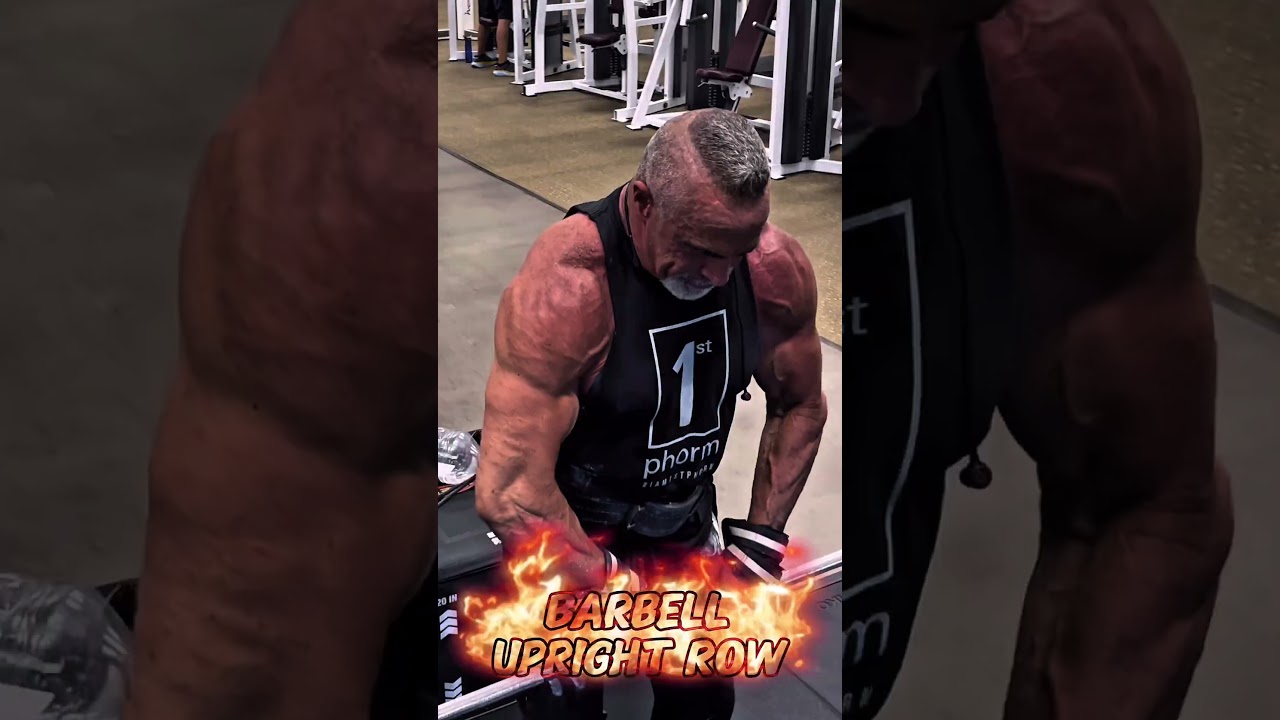 UPRIGHT BARBELL ROWS #workout #muscle #motivation #exercise