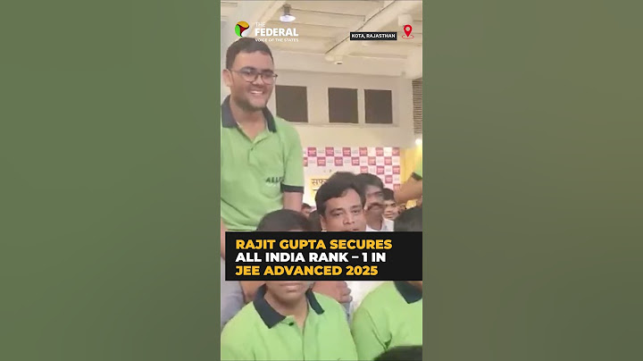 Rajit Gupta Secures AIR 1 in JEE Advanced 2025