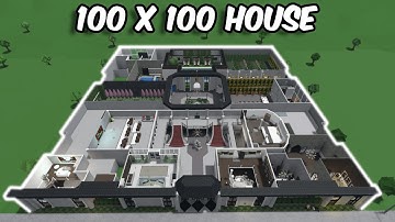 BUILDING A HOUSE THAT COVERS THE ENTIRE PLOT...in bloxburg