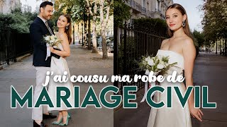 J'AI COUSU MES ROBES DE MARIEE : ma robe de mariage civil 1/3