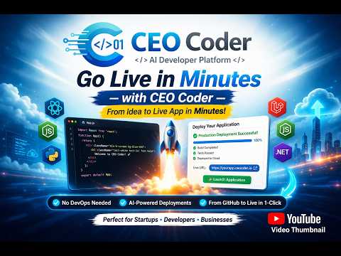 CEO Coder — AI Developer Platform | Code Smarter, Ship Faster