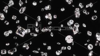 Beautiful Shiny Sparkling Diamond Gems Falling in Slow Motion - IncrediVFX - AVloops