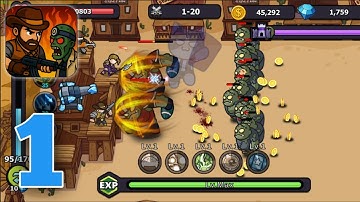 Zombie Defense: Idle Survival - Gameplay Walkthrough Part 1 (iOS, Android)
