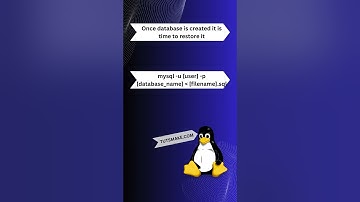 Restore MySQL database from Dump File Command Line mp4