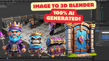 Create your own 3D assets and characters in BLENDER from an image with AI in minutes