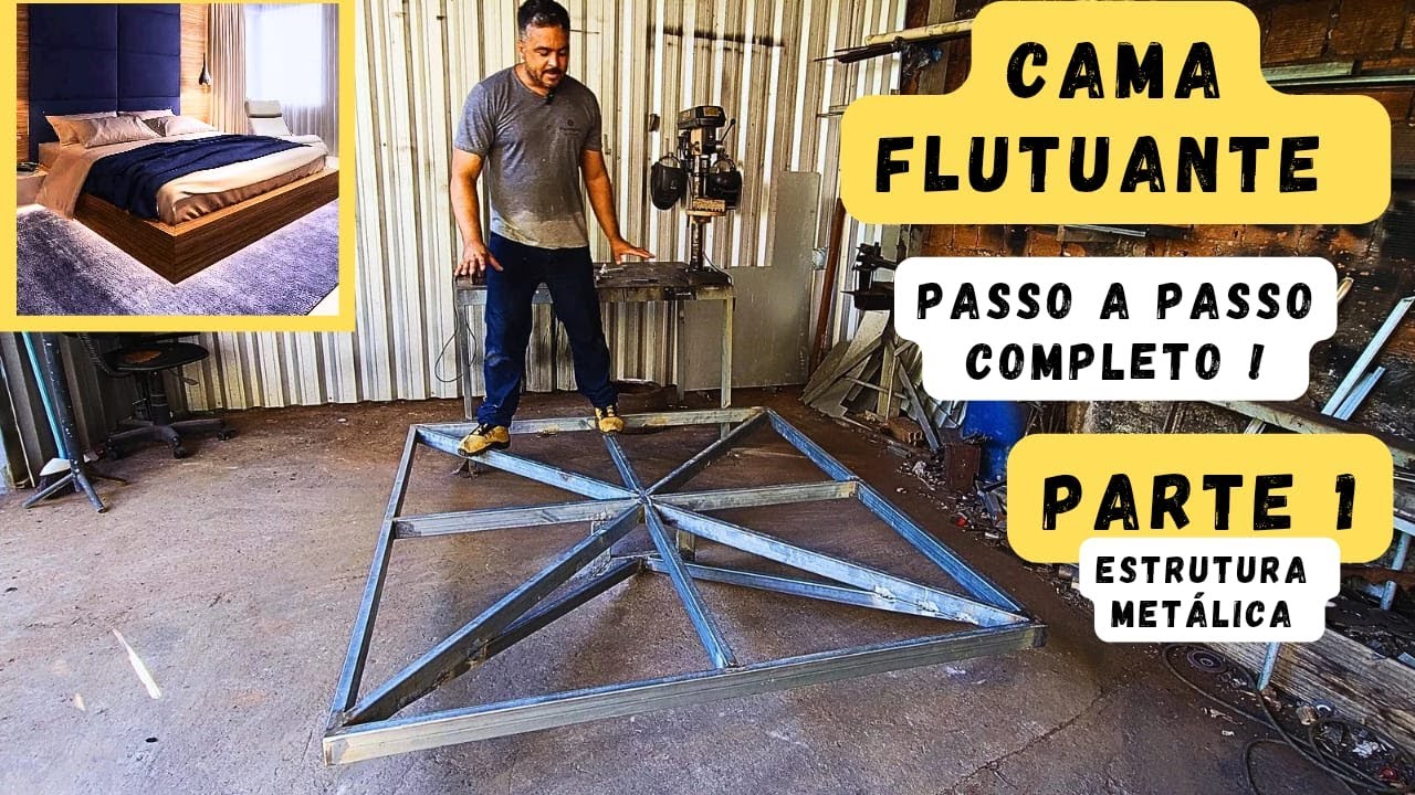 COMO FAZER UMA CAMA FLUTUANTE DE METALON GALVANIZADO – PASSO A PASSO ...