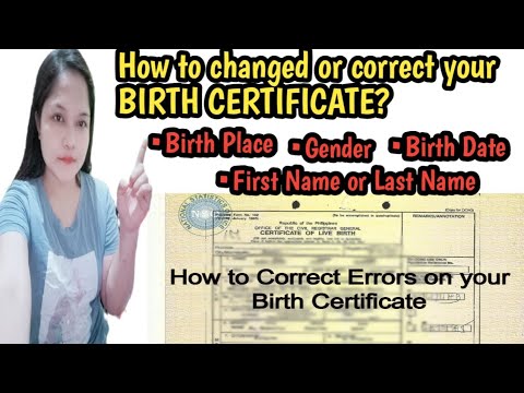 How to changed or correct error on your BIRTH CERTIFICATE? YouTube How to changed or correct error on your BIRTH CERTIFICATE? YouTube