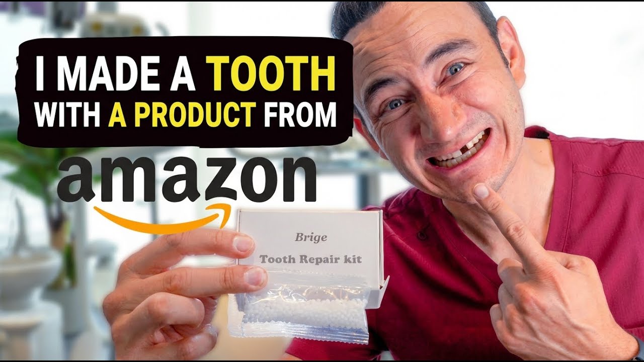 I tried a DIY At-Home Teeth Kit from Amazon! Real Dentist