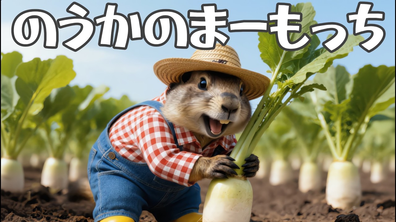 農業バイトをするマーモット【まーもっち】