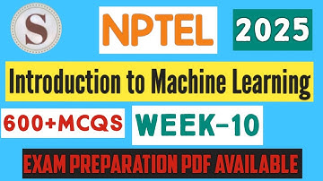 Introduction to Machine Learning || NPTEL week 10 answers 2025 #nptel #ml #skumaredu