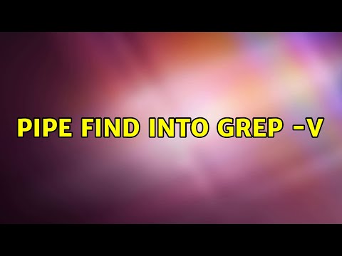 Unix & Linux: Pipe find into grep -v (3 Solutions!!)