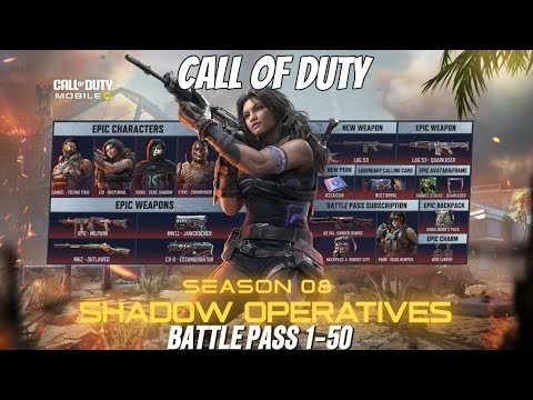 Shadow Operative Cod Call Of Duty Season 8: Shadow Operatives Battle Pass (1-50) - YouTube