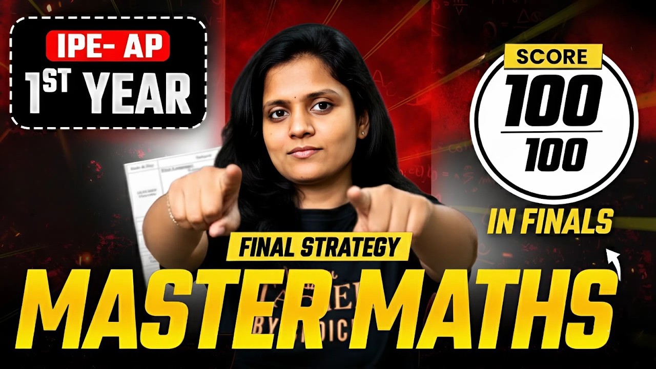 IPE AP Inter JR. Maths - Final Master Strategy Revealed