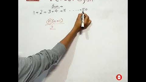 sum of natural numbers | #shorts | maths tricks | verbal gyan