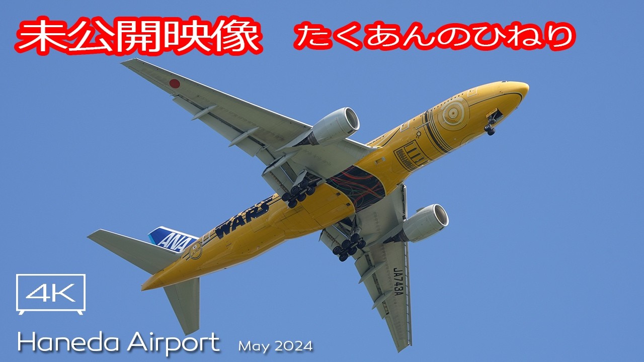 未公開映像・たくあん】ANA B777-200ER (JA743A) StarWars C-3PO