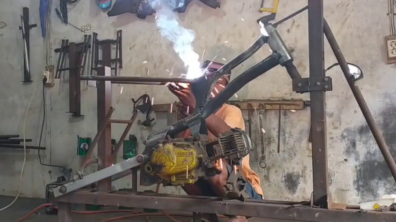 proses pembuatan frame bebek standar