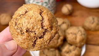 Delicious Nut Cookies: Flour Free, Gluten Free! Quick breakfast recipe