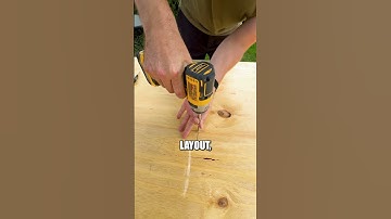 🔧 Easy DIY Hack: Draw Perfect Circles on Plywood! 🎯#diy #tips