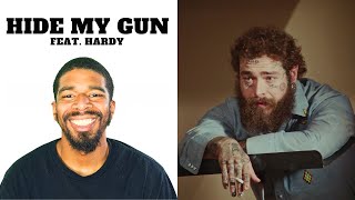 Post Malone - Hide My Gun (Lyric Video) ft. HARDY | REACTION