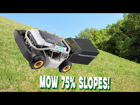 Meet the 21” Remote Mower That Conquers 75° Slopes with Ease!