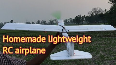 Scratch built 4ch RC airplane