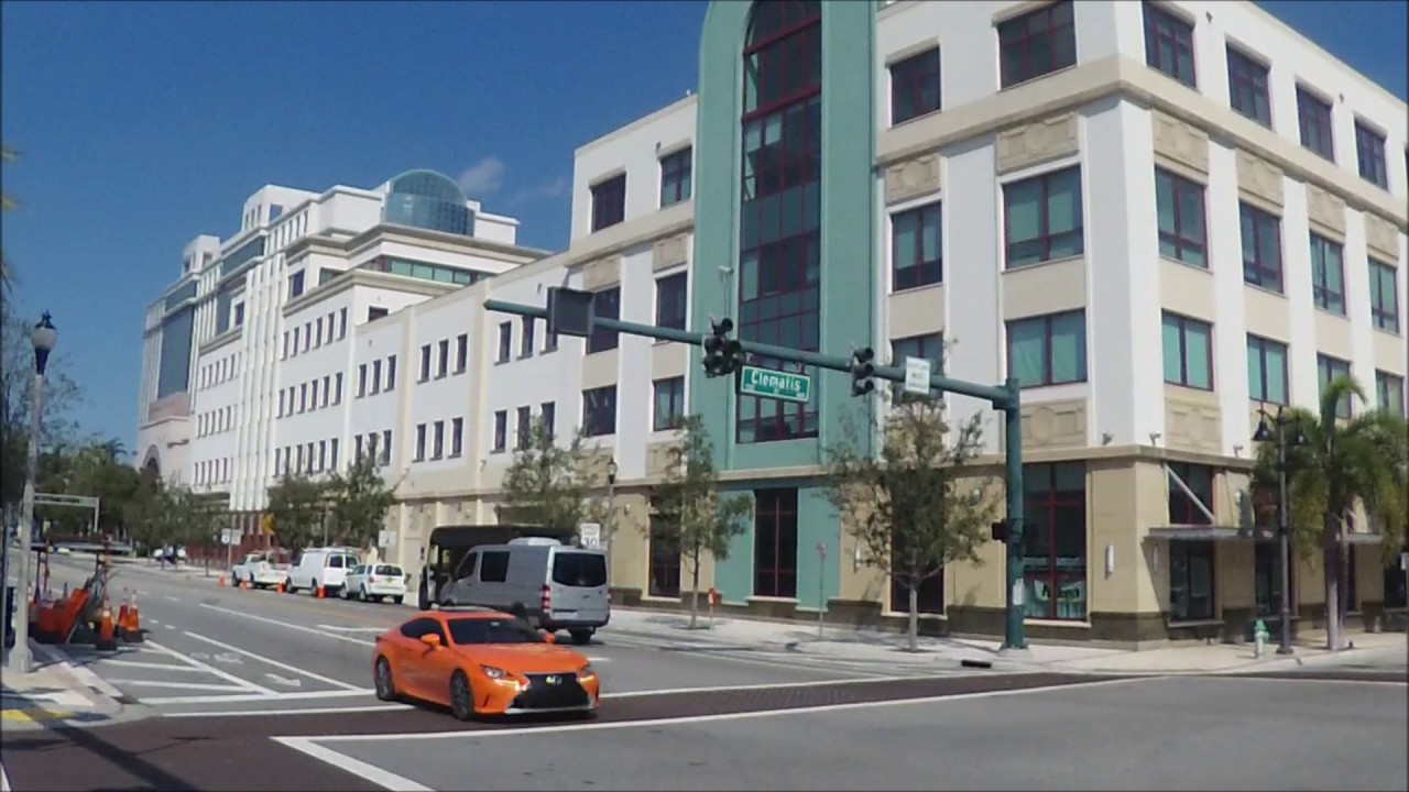 Feb. 2017 WEST PALM BEACH, FLORIDA DOWNTOWN.BIKE.CITY. YouTube