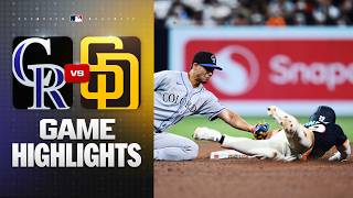 Rockies Vs. Padres Game Highlights 41026 Mlb Highlights