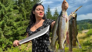 Rustic Hot Trout Among The Splendor Of Wild Mountains! Find out how Appetite Is Born