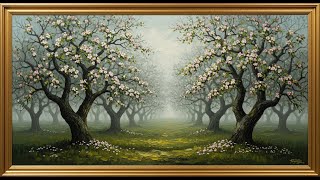 Frame TV Art with Music: Enchanted Cherry Blossom Orchard | Samsung Frame TV Art | Spring Landscape screenshot 3