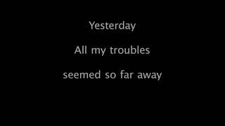 Karaoke - Yesterday - Beatles - Inglés + Español + Pronunciación