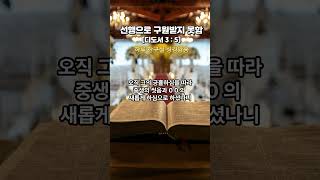 하루한구절 성경암송 #디도서3장5정 #1분천국레시피 #1분묵상 #하루말씀