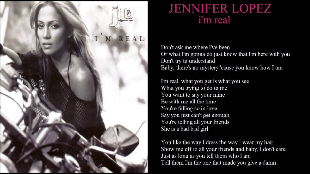 jennifer lopez i'm real + lyrics YouTube