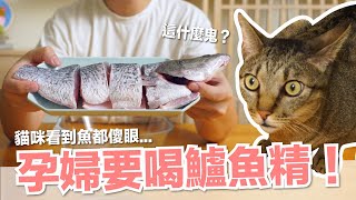 【好味小姐】孕婦要喝鱸魚精貓咪看到魚都傻眼...貓副食貓鮮食廚房EP198