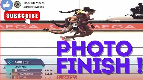 800m Men's DRAMATIC Final Photo Finish (FULL) Diamond League Paris 2024