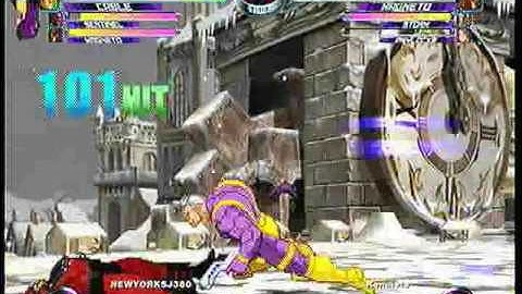 MvC2 Online (360): Josh 360 (Row) vs Brett (MSP) 17 .:1.5.10:.