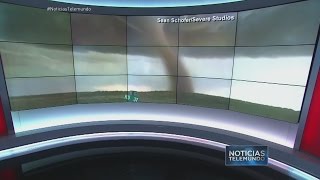 Momento en que un tornado toca tierra en Yuma, Colorado | Noticiero | Noticias Telemundo
