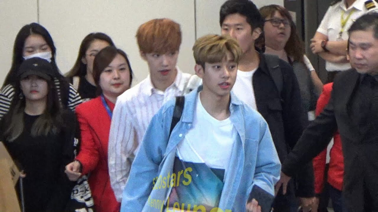 MXM - 林煐岷Lim Young Min(임영민)、金東賢Kim Dong Hyun(김동현) Hong Kong Airport Arrival 20170924