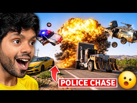 The Most Dangerous Police Chase in BeamNG.drive History! (REACTION)