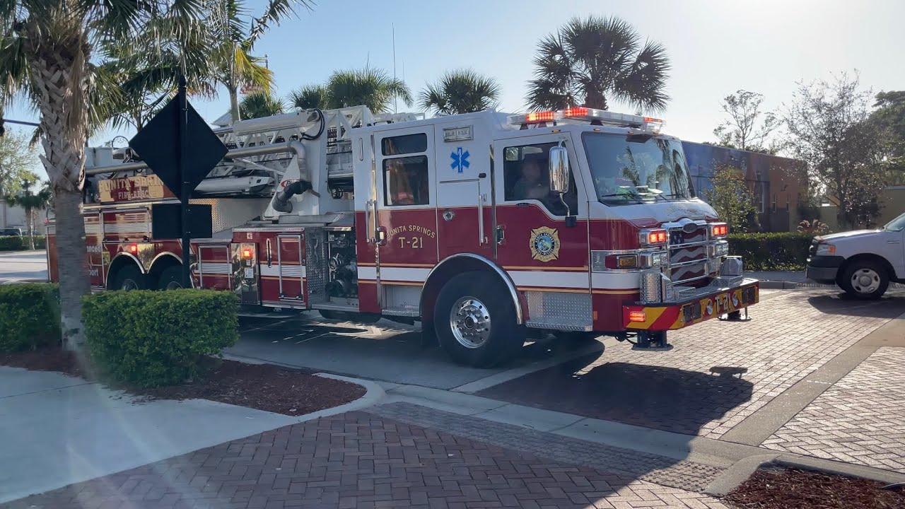 Bonita Springs FD Truck 21 Responding 3/10/23 YouTube