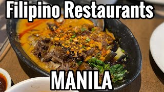 Best Filipino Restaurants in Manila New Wave style - Part 1