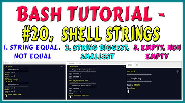 Bash Tutorial for Strings | Strings Bash Script | Shell Scripting Tutorial | Shell Scripting Linux