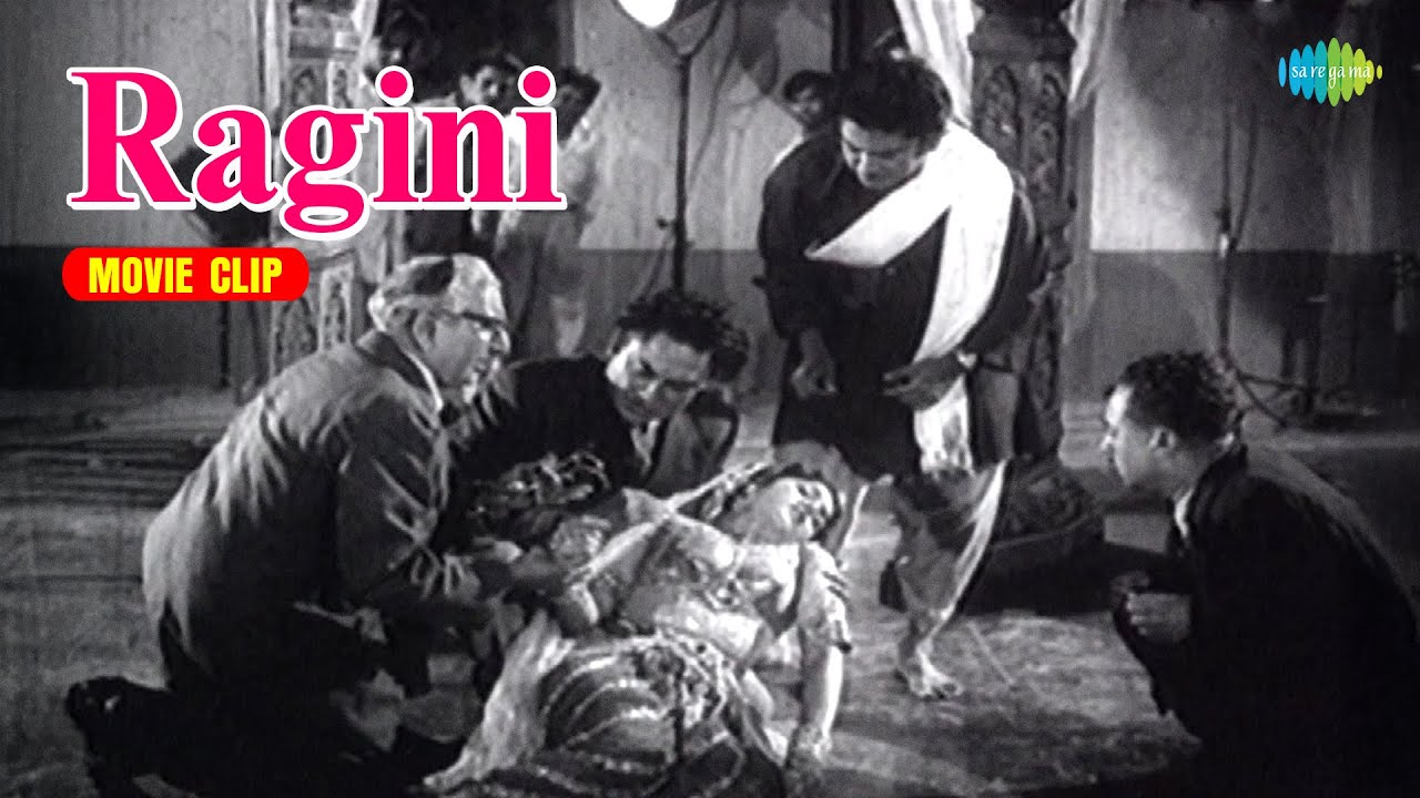 Emotional Scene from रागिनी Movie | Ashok Kumar, Kishore Kumar & Padmini | Classic Bollywood
