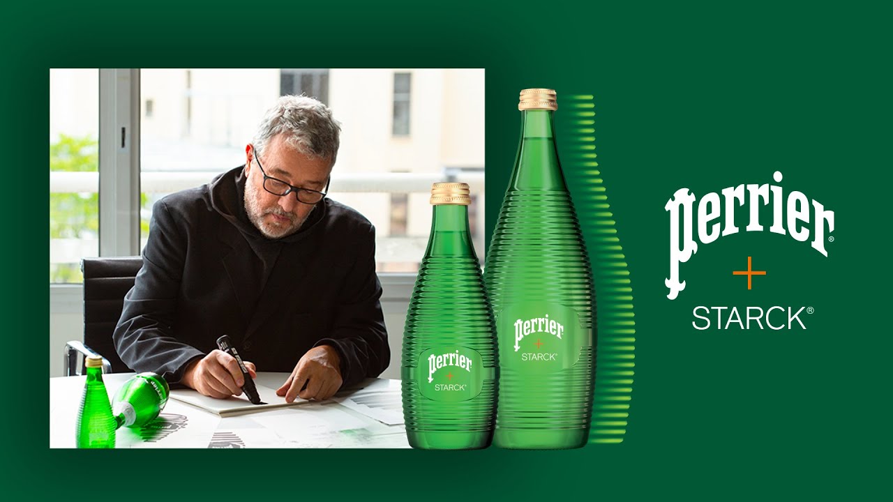 En collaboration avec Philippe Starck, Perrier dévoile une bouteille  iconique - Faire Savoir Faire