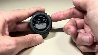 Garmin Instinct Solar | Start and Stop a Workout / Activity (Basics)