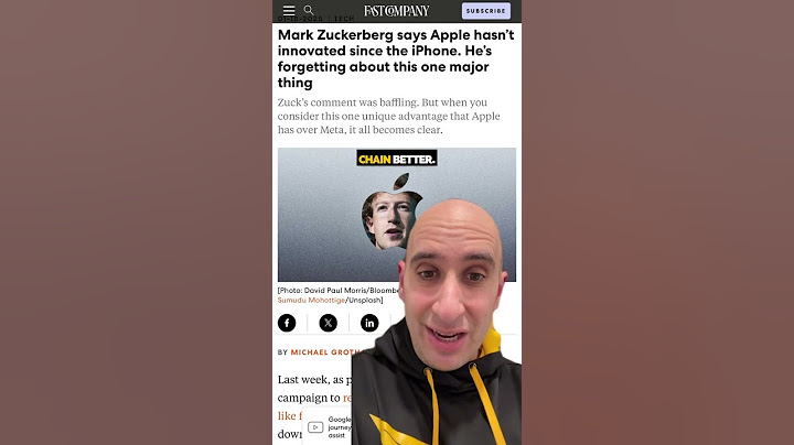 Mark Zuckerberg says Apple hasn't innovated since the iPhone. | Evan Carmichael